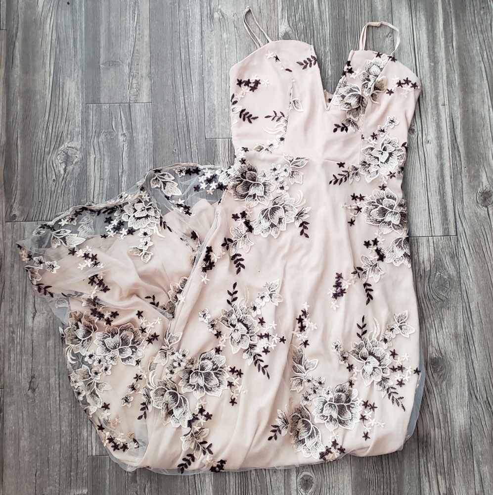 Windsor Strapless Embroidered Dress
